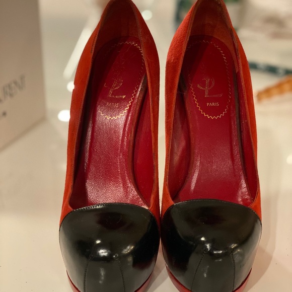 YSL Two Tone Heels - Picture 2 of 6